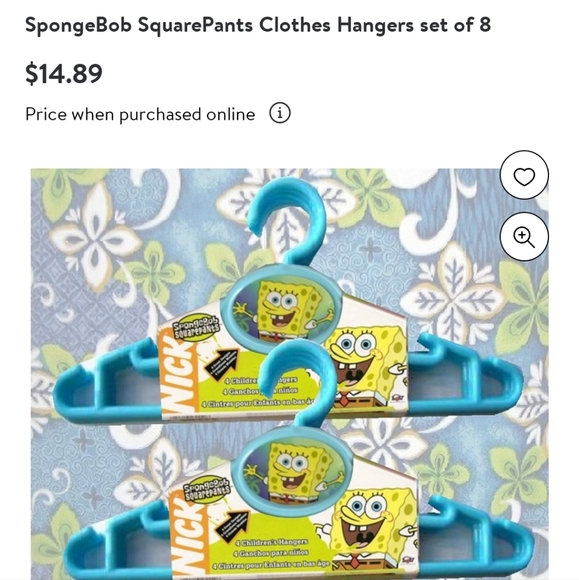 20 pcs SpongeBob hangers - Picture 2 of 2